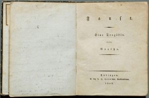 Goethe è qui! (4ª parte) Faust 1808