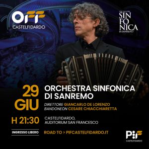 Cesare Chiacchiaretta e l'Orchestra sinfonica di Sanremo