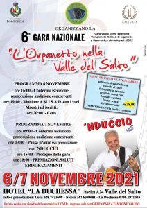 L'Organetto nella Valle del Salto 2021 - Corvaro di Borgorose (RI)