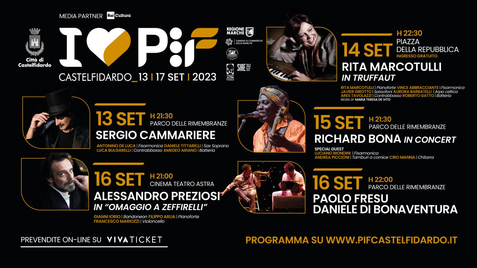 PIF 2023 - concerti serali
